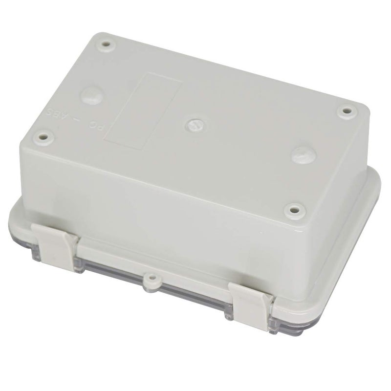 Zulkit Junction Box ABS Plastic Dustproof Waterproof IP65 Electrical Boxes Hinged Shell Outdoor Universal Project Enclosure Clear Cover with 2 Cable Glands 5.9 x 3.9 x 2.8 inch (150x100x70 mm) - Image 3